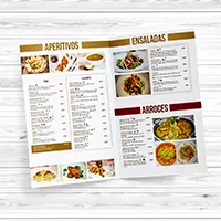 Imprimir cartas restaurante en Sevilla