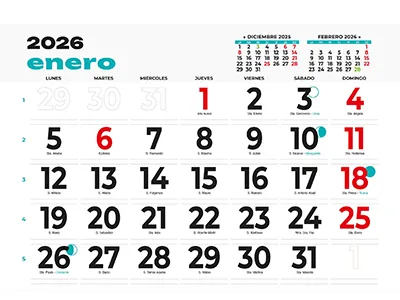 calendario pared de faldilla personalizados
