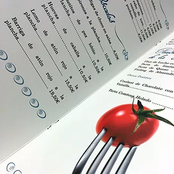 Imprimir menus restaurante